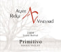 Agate Ridge Vineyard Primitivo 2008 Front Label