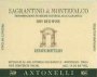 Antonelli Sagrantino di Montefalco 1996 Front Label