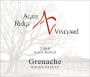 Agate Ridge Vineyard Grenache 2008 Front Label