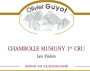 Domaine Olivier Guyot Chambolle Musigny Les Fuees Premier Cru 2010 Front Label