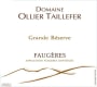 Domaine Ollier Taillefer Grande Reserve 2013 Front Label