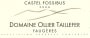Domaine Ollier Taillefer Faugeres Castel Fossibus 2008 Front Label