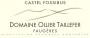 Domaine Ollier Taillefer Faugeres Castel Fossibus 2013 Front Label