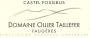 Domaine Ollier Taillefer Faugeres Castel Fossibus 2010 Front Label
