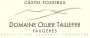 Domaine Ollier Taillefer Faugeres Castel Fossibus 2009 Front Label