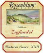 Rosenblum Cellars Cuvee XXII Zinfandel Front Label