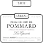 Domaine Parent-Bourgogne Pommard Les Epenots Premier Cru 2011 Front Label