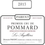 Domaine Parent-Bourgogne Pommard Les Argillieres Premier Cru 2013 Front Label