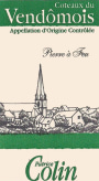 Domaine Patrice Colin Coteaux du Vendomois Pierre a Feu 2015 Front Label