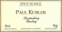 Domaine Paul Kubler Breitenberg Riesling 2010 Front Label