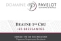 Domaine Pavelot Beaune Les Bressandes Premier Cru 2013 Front Label