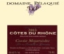 Domaine Pelaquie Cotes du Rhone Cuvee Mourvedre 2003 Front Label
