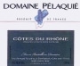 Domaine Pelaquie Cotes du Rhone Blanc 2013 Front Label