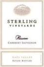 Sterling Reserve Cabernet Sauvignon 1998 Front Label