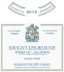 Domaine Philippe Girard Savigny-les-Beaune Les Lavieres Premier Cru 2012 Front Label