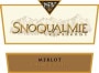 Snoqualmie Merlot 1998 Front Label