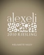 AlexEli Vineyard & Winery Riesling 2010 Front Label