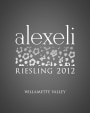 AlexEli Vineyard & Winery Riesling 2012 Front Label