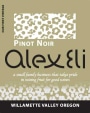 AlexEli Vineyard & Winery Pinot Noir 2009 Front Label