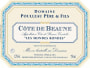 Domaine Poulleau Cote de Beaune Les Mondes Rondes 2008 Front Label