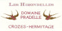 Domaine Pradelle Crozes-Hermitage Les Hirondelles 2013 Front Label
