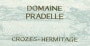 Domaine Pradelle Crozes-Hermitage Blanc 2011 Front Label