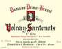 Domaine Prieur Volnay-Santenots Premier Cru 2012 Front Label