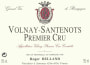 Domaine Roger Belland Volnay-Santenots Premier Cru 2012 Front Label