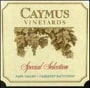 Caymus Special Selection Cabernet Sauvignon (1.5 Liter Magnum) 1986 Front Label