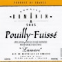 Domaine Romanin Pouilly-Fuisse Lamure 2005 Front Label