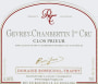 Domaine Rossignol-Trapet Gevrey-Chambertin Clos Prieur Premier Cru 2012 Front Label
