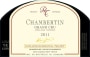 Domaine Rossignol-Trapet Chambertin Grand Cru 2011 Front Label