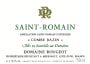 Domaine Rougeot-Dupin Saint-Romain Combe Bazin 2007 Front Label