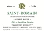 Domaine Rougeot-Dupin Saint-Romain Combe Bazin 2006 Front Label