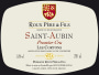 Domaine Roux Pere & Fils Saint-Aubin Les Cortons Premier Cru 2012 Front Label