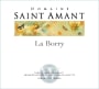 Domaine Saint Amant Cotes du Rhone La Borry Blanc 2014 Front Label