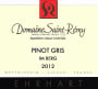 Domaine Saint-Remy Im Berg Pinot Gris 2012 Front Label