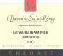 Domaine Saint-Remy Herrenweg Gewurztraminer 2013 Front Label