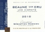 Domaine Sebastien Magnien Beaune Les Aigrots Premier CRU 2010 Front Label