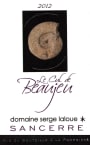 Domaine Serge Laloue Sancerre Le Cul de Beaujeu 2012 Front Label