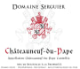 Domaine Serguier Chateauneuf-du-Pape 2012 Front Label