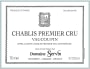 Domaine Servin Chablis Vaucoupin Premier Cru 2013 Front Label