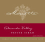 Marietta Cellars Petite Sirah 2008 Front Label