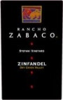 Rancho Zabaco Stefani Vineyard Zinfandel 1999 Front Label
