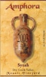 Amphora Wines Mounts Syrah 2003 Front Label
