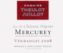 Domaine Theulot Juillot Mercurey Lieu-dit Chateau Mipont 2008 Front Label