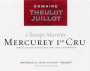 Domaine Theulot Juillot Mercurey Champs Martins Premier Cru 2011 Front Label