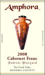 Amphora Wines Pedroni Cabernet Franc 2008 Front Label