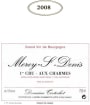 Domaine Tortochot Morey-Saint-Denis Aux Charmes Premier CRU 2008 Front Label