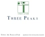 Domaine Treloar Cotes du Roussillon Three Peaks 2013 Front Label